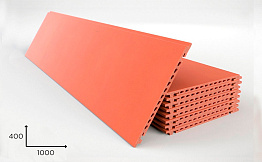 Керамогранитная плита Faveker GA16 для НФС, Rojo, 1000*400*18 мм