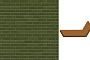 Клинкерная облицовочная угловая плитка King Klinker Free Art для НФС, 24 Green valley, 240*71*115*14 мм