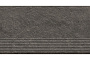 Клинкерная ступень с насечками Paradyz Carrizo Basalt, 600*300*8,5 мм