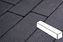 Плитка тротуарная Готика Profi, Ригель, суперчерный, частичный покрас, с/ц, 360*80*100 мм