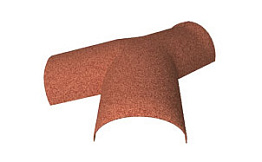 Тройной конек Y-образный Gerard Spanish red, 190 мм (от 15 до 30 градусов)