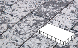 Плитка тротуарная Готика, Granite FINERRO, Плита без фаски, Диорит, 600*200*100 мм