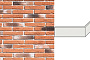 Декоративный кирпич White Hills Остия брик угловой элемент цвет 380-55