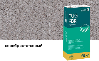 Сухая затирочная смесь strasser FUG FBR для широких швов, серебристо-серый, 25 кг