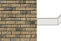 Угловой декоративный кирпич для навесных вентилируемых фасадов левый White Hills Бремен брик цвет F305-45
