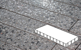 Плита тротуарная Готика Granite FINO, Галенит 800*400*80 мм