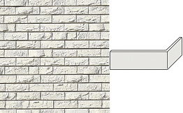 Угловой декоративный кирпич для навесных вентилируемых фасадов левый White Hills Бремен брик цвет F305-05