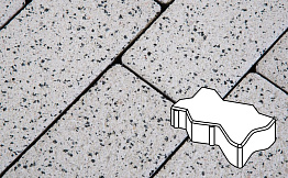 Плитка тротуарная Готика Granite FERRO, зигзаг/волна, Покостовский 222*109,5*60 мм