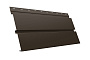 Софит металлический Grand Line Квадро брус без перфорации, сталь 0,5 мм Rooftop Matte, RR 32 темно-коричневый
