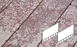 Плита AI тротуарная Готика Granite FINERRO, Сансет 700*500*80 мм