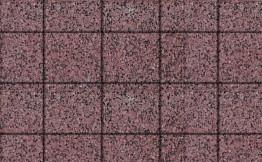 Плитка тротуарная Квадрат (ЛА-Линия) А.2.К.4 Гранит+ красный с черным 200*200*40 мм