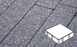 Плита тротуарная Готика Granite FINERRO, квадрат, Ильменит 150*150*80 мм