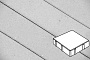 Плитка тротуарная Готика Profi, Квадрат, светло-серый, частичный прокрас, с/ц, 150*150*60 мм
