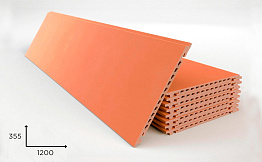 Керамогранитная плита Faveker GA16 для НФС, Salmon, 1200*355*18 мм