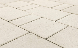 Плитка тротуарная BRAER Старый город Ландхаус белый, толщина 60 мм