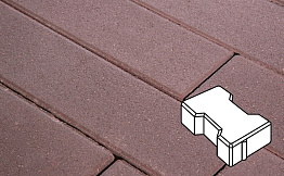Плитка тротуарная Готика Profi, Катушка, темно- коричневый, частичный прокрас, с/ц, 200*165*80 мм