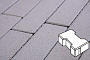 Плитка тротуарная Готика Profi, Катушка, белый, частичный прокрас, б/ц, 200*165*60 мм