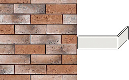 Угловой декоративный кирпич для навесных вентилируемых фасадов правый White Hills Норвич брик цвет F371-55