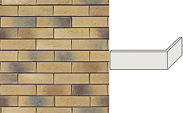 Угловой декоративный кирпич для навесных вентилируемых фасадов правый White Hills Норвич брик цвет F370-45