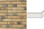 Угловой декоративный кирпич для навесных вентилируемых фасадов правый White Hills Норвич брик цвет F370-45