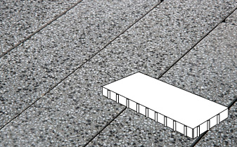 Плитка тротуарная Готика, Granite FINO, Плита, Белла Уайт, 1000*500*100 мм