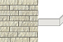 Угловой декоративный кирпич для навесных вентилируемых фасадов левый White Hills Толедо цвет F400-15