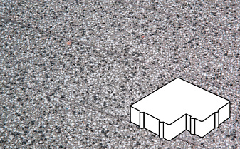 Плитка тротуарная Готика, Granite FINERRO, Калипсо, Белла Уайт, 200*200*60 мм
