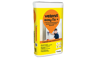 Плиточный цементный клей vetonit easy fix+ 25 кг