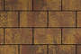 Плитка тротуарная Прямоугольник (Ла-Линия) Б.1.П.8 Листопад гладкий Осень, 300*200*80 мм