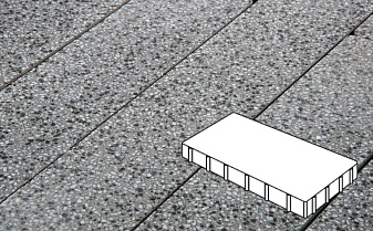 Плитка тротуарная Готика, Granite FINO, Плита, Белла Уайт, 400*200*80 мм
