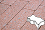 Плитка тротуарная Готика, Granite FINERRO, Зигзаг/Волна, Травертин, 225*112,5*60 мм