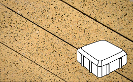 Плитка тротуарная Готика Granite FERRO, Старая площадь, Жельтау, 160*160*60 мм