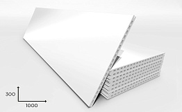 Керамогранитная плита Faveker GA20 для НФС, Blanco Brillo, 1000*300*20 мм