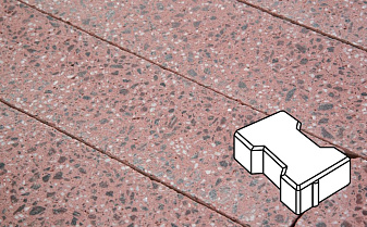 Плитка тротуарная Готика, City Granite FINO, Катушка, Ладожский, 200*165*60 мм