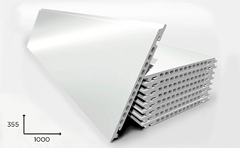 Керамогранитная плита Faveker GA16 для НФС, Blanco Brillo, 1000*355*18 мм