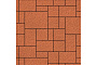 Плитка тротуарная SteinRus Инсбрук Альпен А.7.Псм.4, Old-age, оранжевый, толщина 40 мм