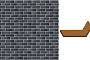 Клинкерная облицовочная угловая плитка King Klinker Dream House для НФС, 32 Black pearl, 240*71*115*14 мм