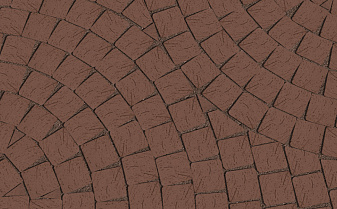 Клинкерная брусчатка Lode Brunis коричневая шероховатая, 60*60*62 мм