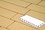 Плитка тротуарная Готика Profi, Плита, желтый, частичный прокрас, б/ц, 900*300*100 мм
