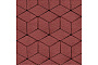 Плитка тротуарная SteinRus Полярная звезда Б.5.Ф.8, Old-age, красный, 250*150*60 мм