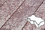 Плитка тротуарная Готика, Granite FINERRO, Зигзаг/Волна, Сансет, 225*112,5*60 мм