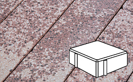 Плитка тротуарная Готика, City Granite FINERRO, Квадрат, Сансет, 100*100*80 мм