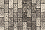 Плитка тротуарная Прямоугольник (Ла-Линия) А.2.П.4 Листопад гранит Антрацит 200*100*40 мм