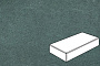 Плитка тротуарная Готика Profi, Картано, зеленый, частичный прокрас, с/ц, 300*150*100 мм
