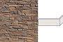 Угловой искусственный камень для навесных вентилируемых фасадов White Hills Фьорд Лэнд F202-45