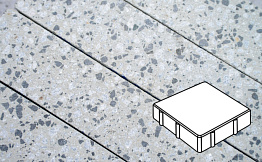 Плитка тротуарная Готика, Granite FINERRO, Квадрат, Грис Парга, 200*200*60 мм