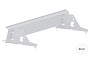 Комплект решетчатого снегозадержания Orima VLE3 для металлочерепицы и гибкой кровли, 2,46 м белый