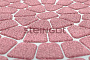 Плитка тротуарная Steingot Премиум, Классика круговая, дробеструйная обработка, Rosa Sardo, толщина 60 мм