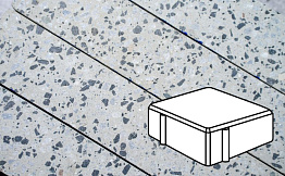 Плитка тротуарная Готика, City Granite FINO, Квадрат, Грис Парга, 100*100*100 мм