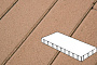 Плитка тротуарная Готика Profi, Плита, оранжевый, частичный прокрас, б/ц, 900*300*80 мм